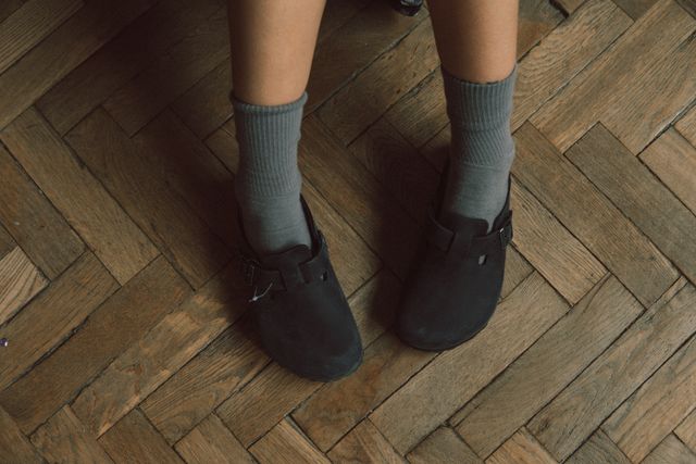 Suede Clogs
